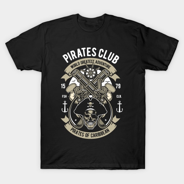 Pirates Club T-Shirt by p308nx